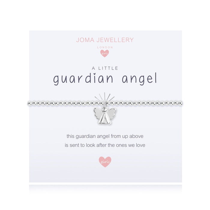 CHILDREN'S A LITTLE GUARDIAN ANGEL BRACELET WHITE - Bumbletree Ltd