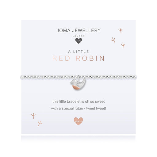 Children's A Little Red Robin Bracelet - Bracelets - Joma Jewellery - Bumbletree
