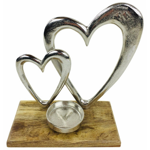 DOUBLE HEART TEALIGHT HOLDER - Bumbletree Ltd