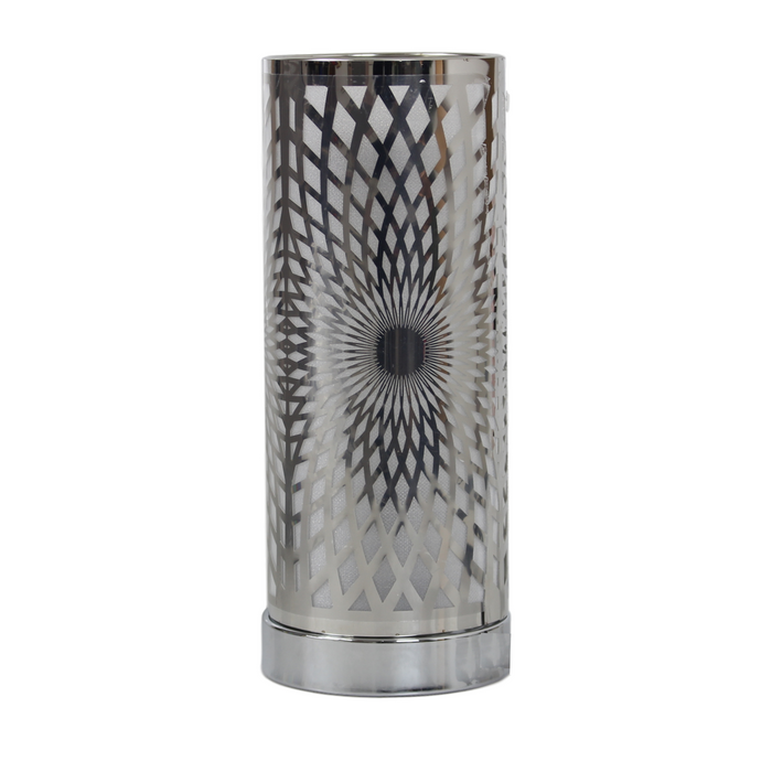 Kaleidoscope LED Colour Changing Oil & Wax Melt Burner Silver - Bumbletree Ltd