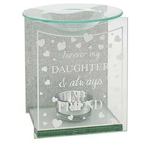 Forever My Daughter & Always My Friend Mirror Oil & Wax Melt Burner - Bumbletree Ltd