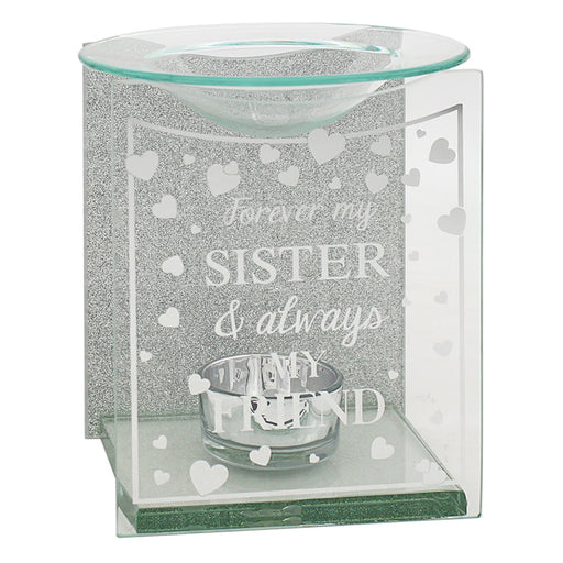 Forever My Sister & Always My Friend Mirror Oil & Wax Melt Burner - Bumbletree Ltd