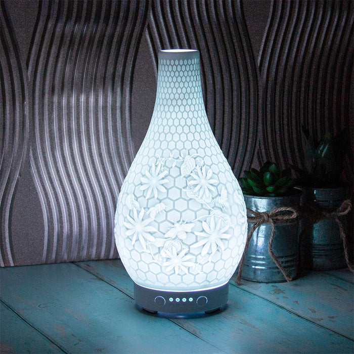 Honeycomb LED Colour Changing Aroma Diffuser - Bumbletree Ltd