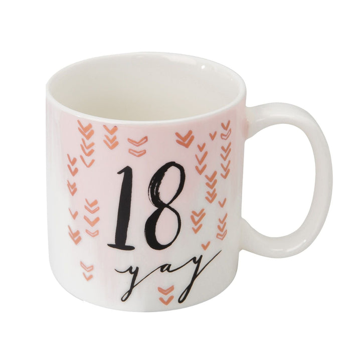 LUXE CERAMIC FEMALE BIRTHDAY MUG - 18 - Bumbletree Ltd