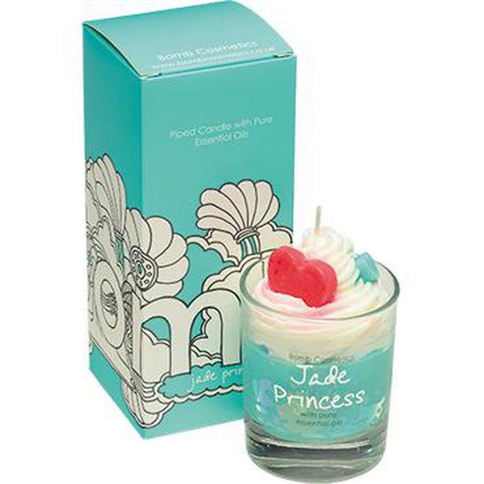 Jade Princess piped Glass Candle - Bumbletree Ltd