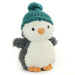 Jellycat Wee Winter Teal Penguin - Plush - Jellycat - Bumbletree