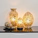 Mosaic Glass Egg Lamp - Autumn Gold Flower - Bumbletree Ltd