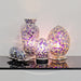 Mosaic Glass Egg Lamp - Purple Flower - Bumbletree Ltd