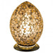 Mosaic Glass Egg Lamp - Autumn Gold Flower - Bumbletree Ltd