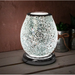 Mosaic Desire Silver LED Aroma Lamp - Bumbletree Ltd