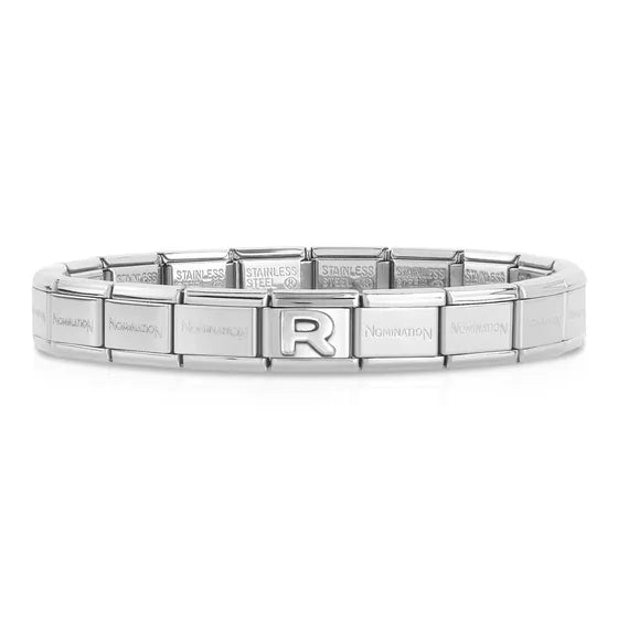 NOMINATION Classic Silver Letter R Charm - Charms - Nomination - Bumbletree
