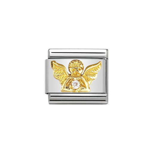 NOMINATION Classic Angel Cubic Zirconia Charm - Bumbletree Ltd