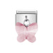 NOMINATION Classic Baby Pink Butterfly Charm - Bumbletree Ltd