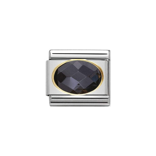 NOMINATION Classic Black Cubic Zirconia Charm - Bumbletree Ltd