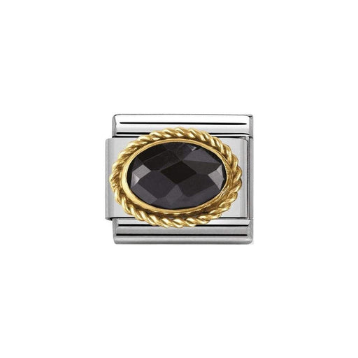 NOMINATION Classic Black Cubic Zirconia Charm - Bumbletree Ltd