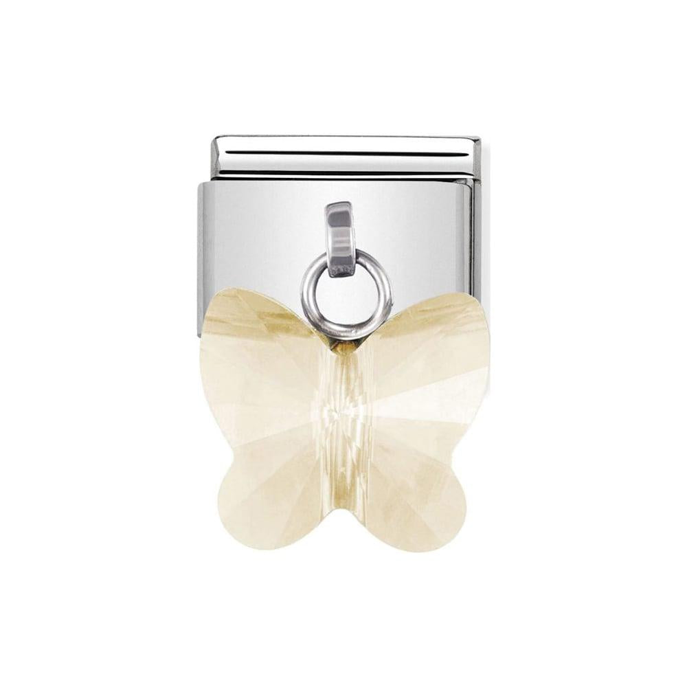 Composable Classic Ss And Swarovski Butterfly Champagne