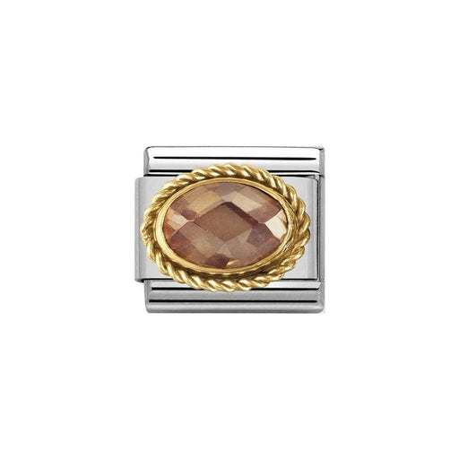 NOMINATION Classic Champagne Cubic Zirconia Charm - Bumbletree Ltd