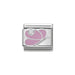 NOMINATION Classic CZ Silver and Pink Butterfly Charm - Bumbletree Ltd