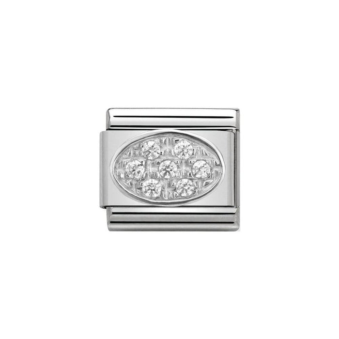 NOMINATION Classic CZ Silver Charm - Bumbletree Ltd