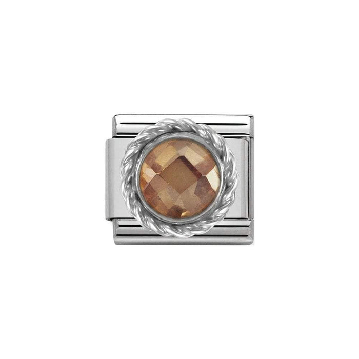 NOMINATION Classic CZ Silver Faceted Champagne Charm - Bumbletree Ltd