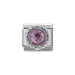 NOMINATION Classic CZ Silver Faceted Pink Charm - Bumbletree Ltd