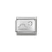 NOMINATION Classic CZ Silver Libra Symbol Charm - Bumbletree Ltd