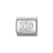 NOMINATION Classic CZ Silver Pisces Symbol Charm - Bumbletree Ltd