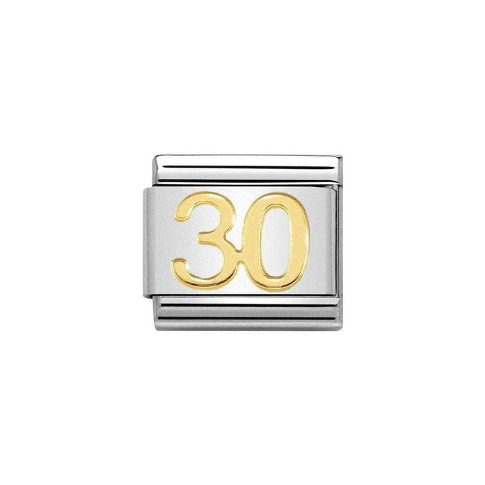 NOMINATION Classic Gold 30 Charm - Bumbletree Ltd