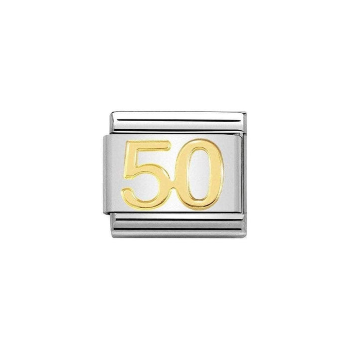 NOMINATION Classic Gold 50 Charm - Bumbletree Ltd