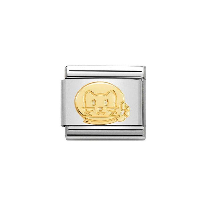 NOMINATION Classic Gold Astronaut Cat Charm - Bumbletree Ltd