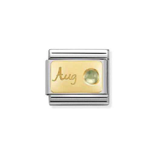 NOMINATION Classic Gold August Peridot Charm - Bumbletree Ltd