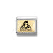 NOMINATION Classic Gold & Black Female Doctor Charm - Bumbletree Ltd