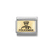 NOMINATION Classic Gold & Black Policeman Charm - Bumbletree Ltd