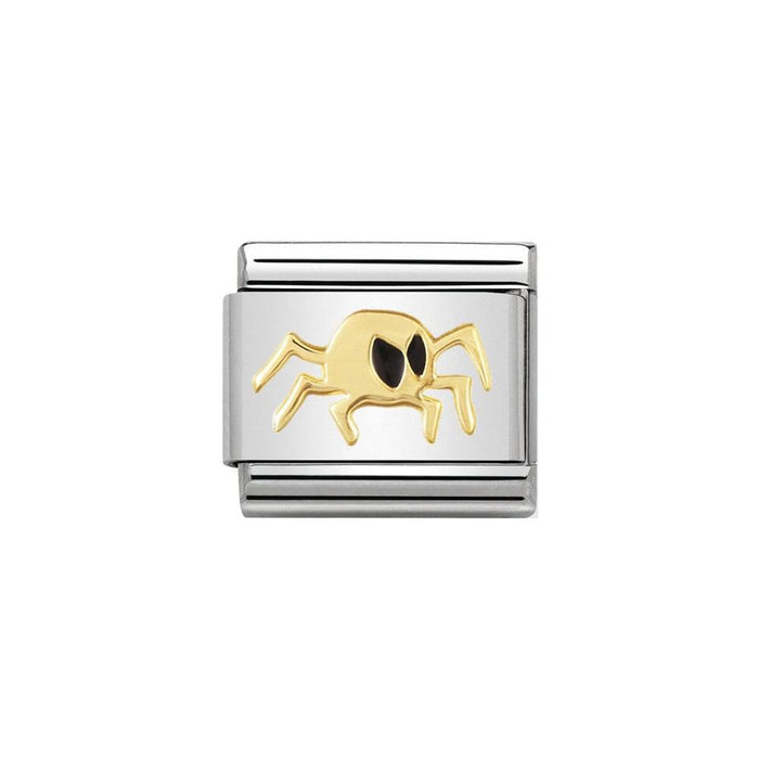 NOMINATION Classic Gold & Black Spider Charm - Bumbletree Ltd