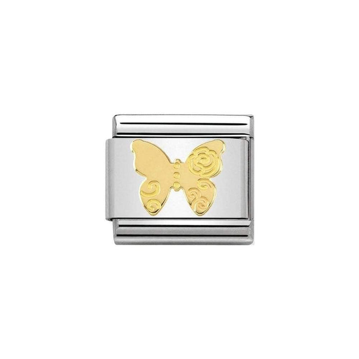 NOMINATION Classic Gold Butterfly Versailles Charm - Bumbletree Ltd