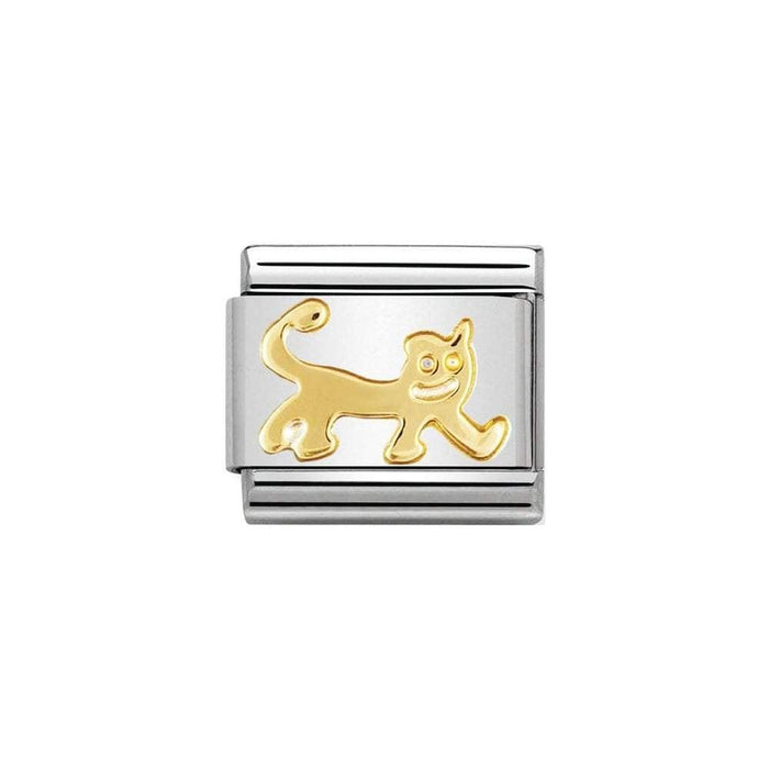 NOMINATION Classic Gold Cat Charm - Bumbletree Ltd