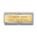 NOMINATION Classic Gold Create your sunshine Double Charm - Bumbletree Ltd