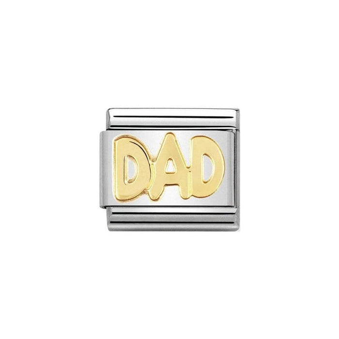 NOMINATION Classic Gold Dad Charm - Bumbletree Ltd