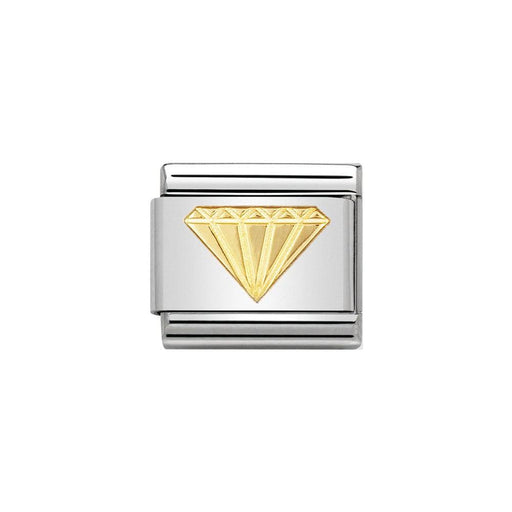 NOMINATION Classic Gold Diamond Charm - Bumbletree Ltd