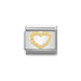 NOMINATION Classic Gold Dots Heart Charm - Bumbletree Ltd