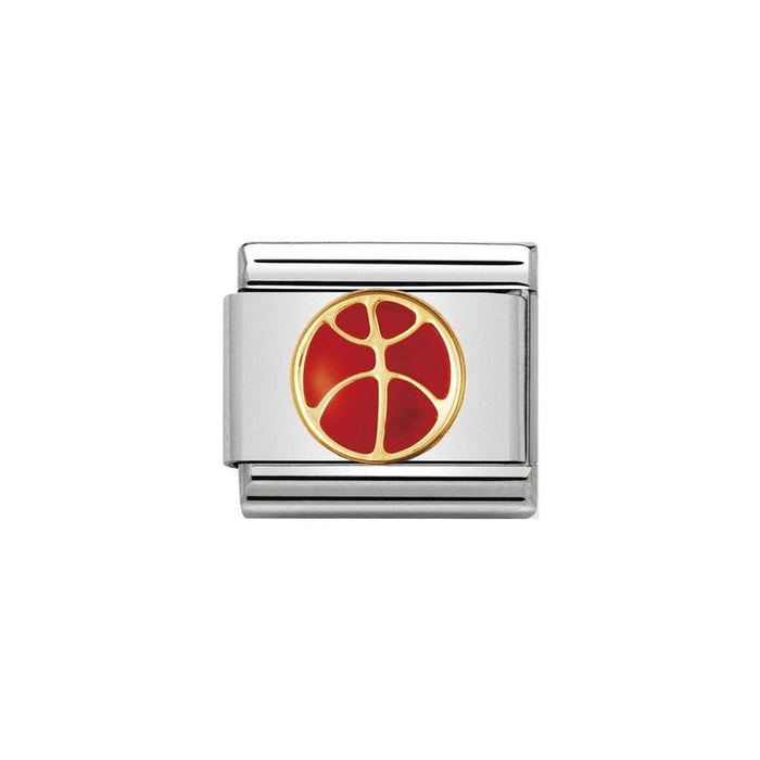 Basketball on sale charm gold