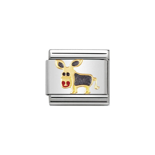NOMINATION Classic Gold & Enamel Donkey Charm - Bumbletree Ltd