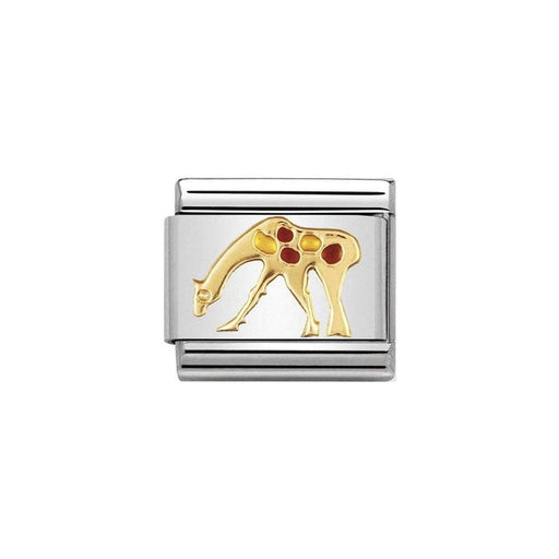NOMINATION Classic Gold & Enamel Giraffe Charm - Bumbletree Ltd