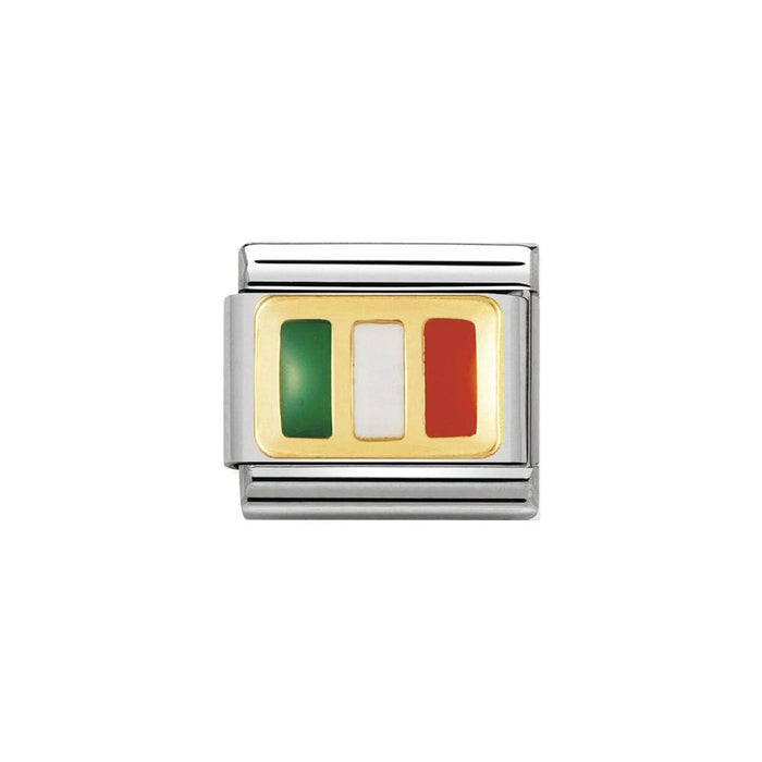 NOMINATION Classic Gold & Enamel Ireland Flag Charm - Charms - Nomination - Bumbletree Ltd