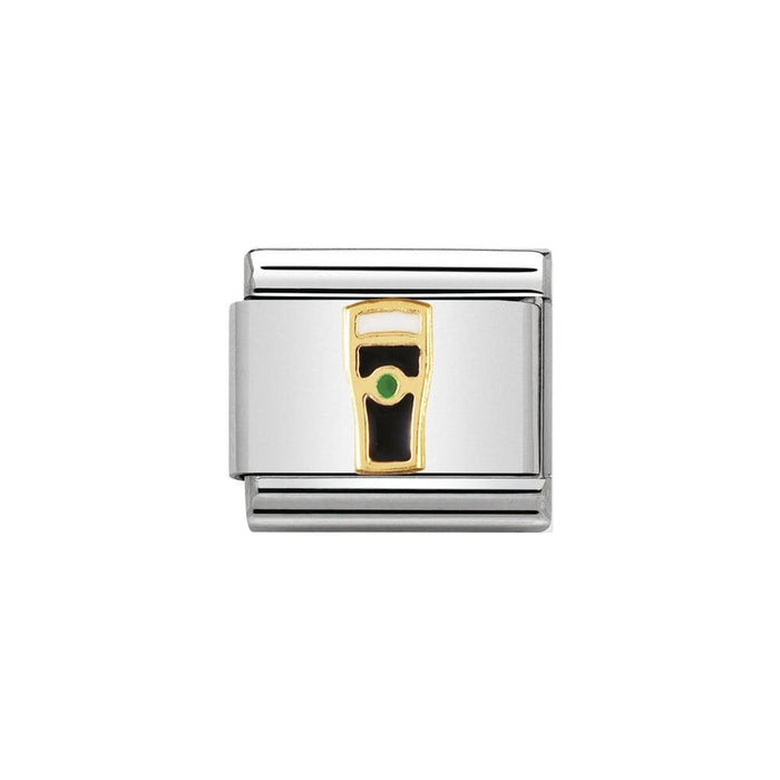 NOMINATION Classic Gold & Enamel Irish Tankard Charm - Charms - Nomination - Bumbletree Ltd