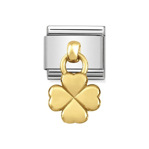 NOMINATION Classic Gold Four Leaf Clover Charm - Bumbletree Ltd