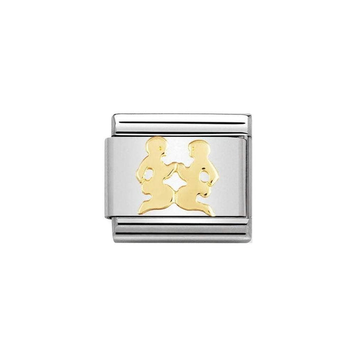 NOMINATION Classic Gold Gemini Charm - Bumbletree Ltd