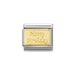 NOMINATION Classic Gold Happy Birthday Plate Charm - Bumbletree Ltd