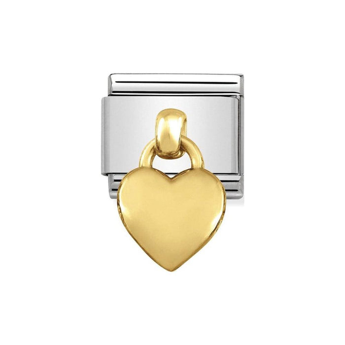 NOMINATION Classic Gold Heart Charm - Bumbletree Ltd