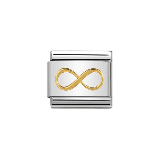 NOMINATION Classic Gold Infinity Charm - Bumbletree Ltd